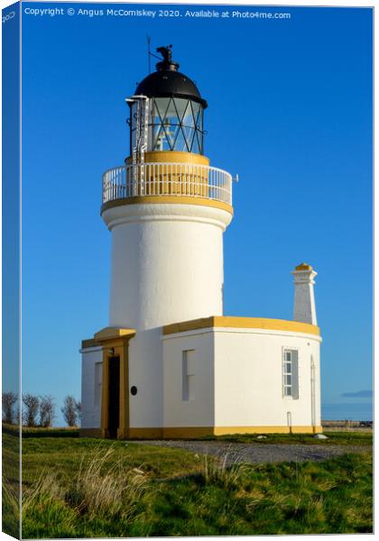 Chanonry Point Lighthouse Canvas Print by Angus McComiskey