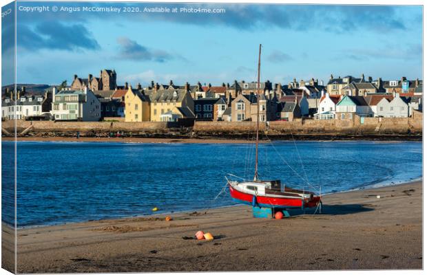 Waiting for the incoming tide Canvas Print by Angus McComiskey