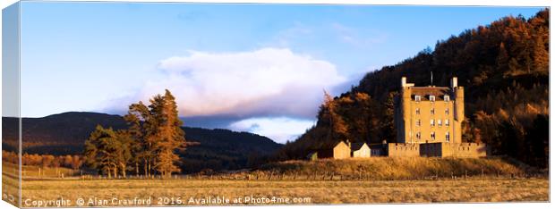 Braemar Castle, Scotland Canvas Print by Alan Crawford