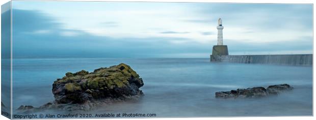 Harbour Light Canvas Print by Alan Crawford