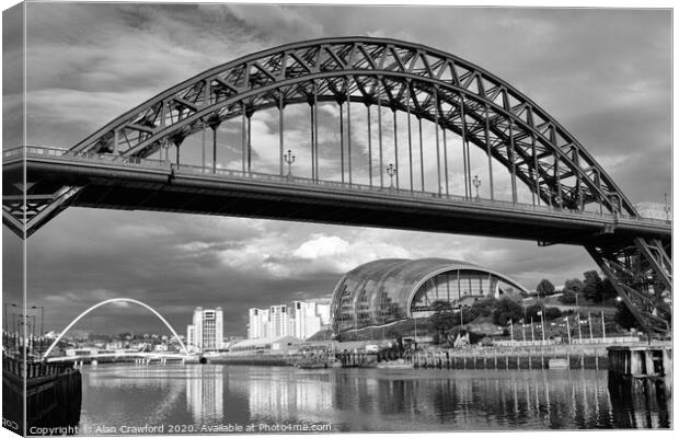 Tyne Bridge, Newcastle Canvas Print by Alan Crawford