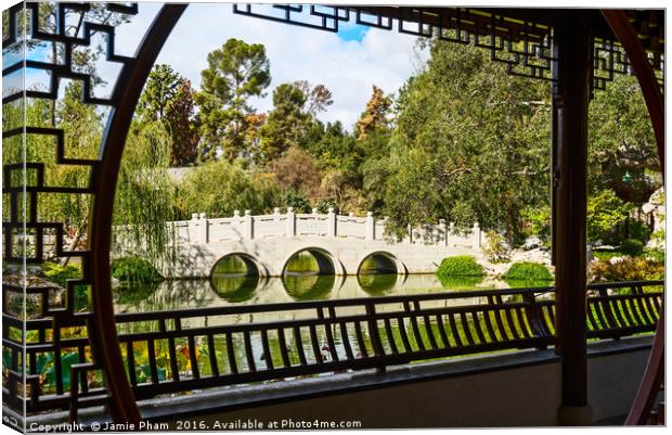 Beautiful Chinese Garden at the Huntington Library Canvas Print by Jamie Pham