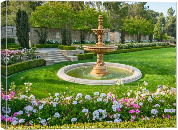 The beautiful grounds of Greystone Mansion in Beve Canvas Print by Jamie Pham