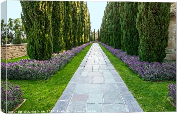 The beautiful grounds of Greystone Mansion in Beve Canvas Print by Jamie Pham