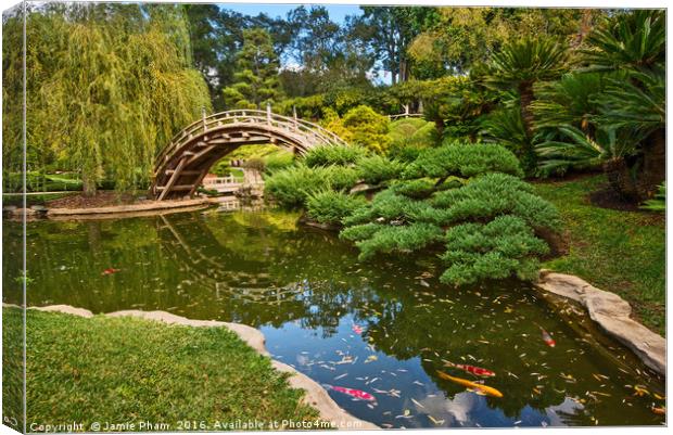 The beautifully renovated Japanese Gardens Canvas Print by Jamie Pham