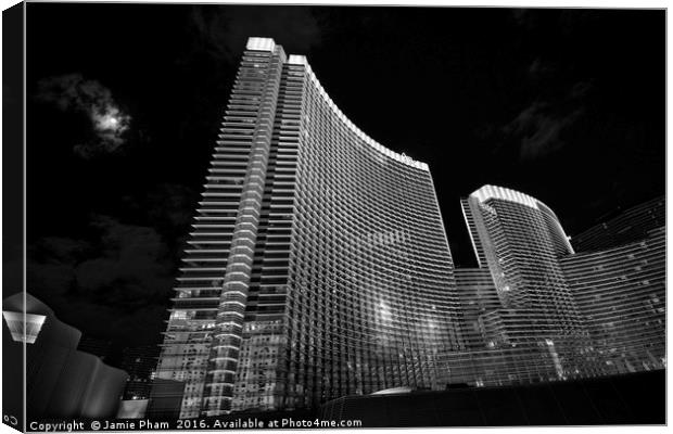 The magnificent Aria Resort in Vegas Canvas Print by Jamie Pham
