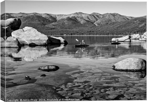 Beautiful Sand Harbor in Lake Tahoe. Canvas Print by Jamie Pham