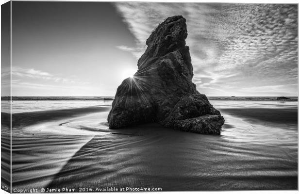 Second Beach in Olympic National Park located in W Canvas Print by Jamie Pham