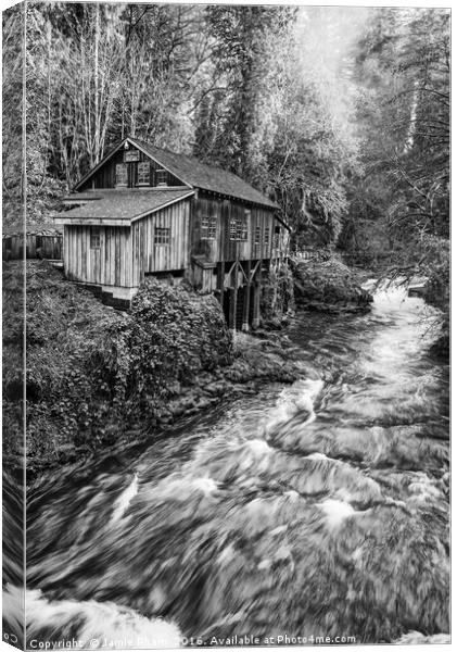 The Cedar Creek Grist Mill in Washington State. Canvas Print by Jamie Pham