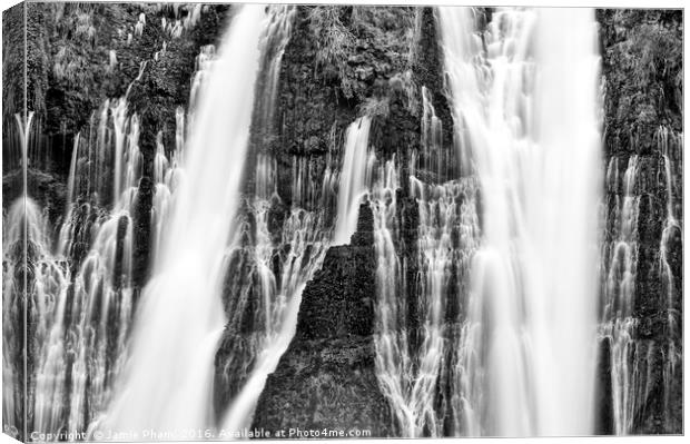 Burney Falls, one of the most beautiful waterfalls Canvas Print by Jamie Pham