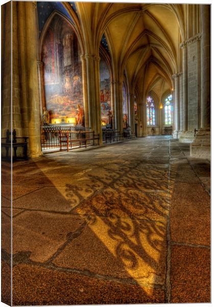 Church light and shadow Canvas Print by Colin Woods