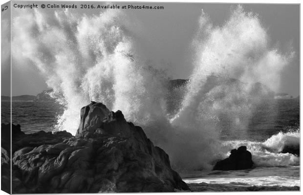 Wave Spray Canvas Print by Colin Woods
