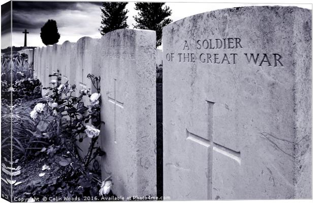 WW1 War Graves Canvas Print by Colin Woods