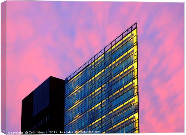 The Renzo Piano Building, Berlin Canvas Print by Colin Woods