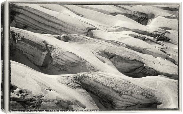Glacier du Geant Canvas Print by Colin Woods