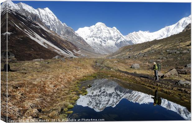 The Annapurna Sanctuary Canvas Print by Colin Woods