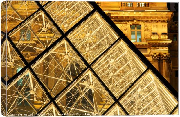 LE Louvre Paris Canvas Print by Colin Woods