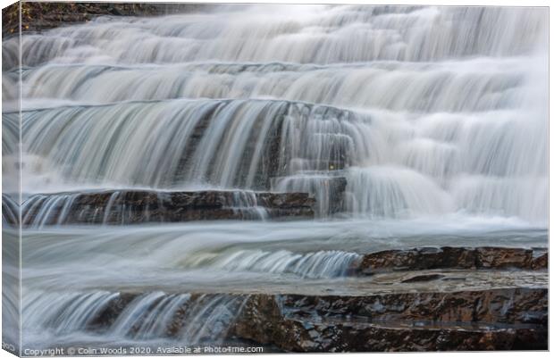 Armand Grenier Falls in Quebec City Canvas Print by Colin Woods
