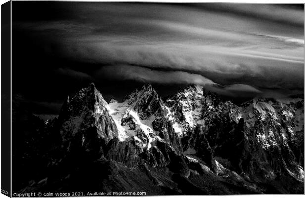 The Chamonix Alps Canvas Print by Colin Woods