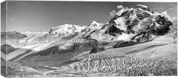 The Breithorn Massif Canvas Print by Colin Woods
