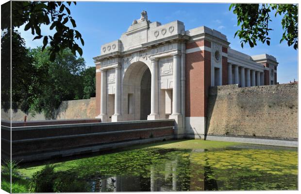 Menin Gate Memorial to the Missing, Ypres Canvas Print by Arterra 
