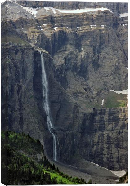 Gavarnie Falls in the Pyrenees Canvas Print by Arterra 