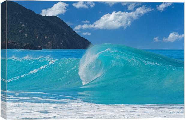 Big Wave in the Caribbean Sea Canvas Print by Arterra 