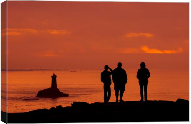 Pointe du Raz at Sunset, Brittany Canvas Print by Arterra 