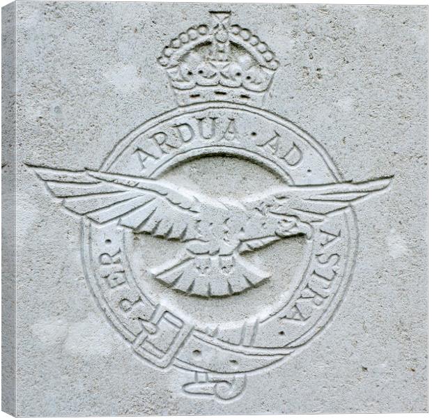 Royal Flying Corps Regimental Emblem Canvas Print by Arterra 