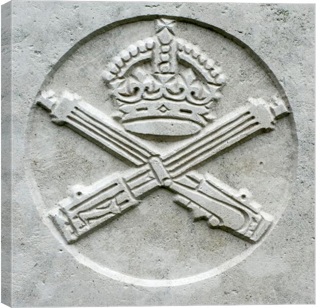 Machine Gun Corps Regimental Emblem Canvas Print by Arterra 