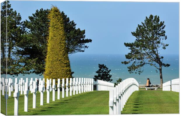 Normandy American Cemetery and Memorial Canvas Print by Arterra 