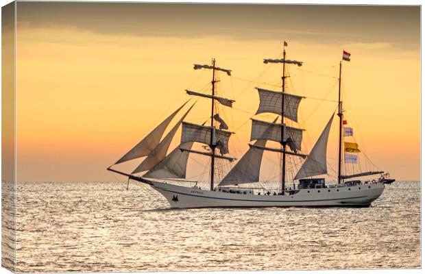 Three-Masted Barque Artemis Canvas Print by Arterra 