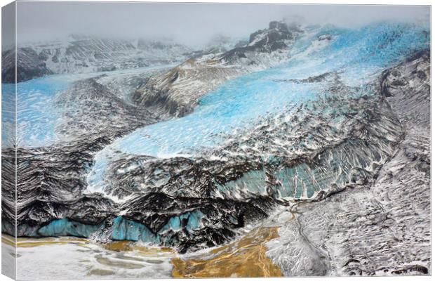 Falljokull Glacier, Iceland Canvas Print by Arterra 