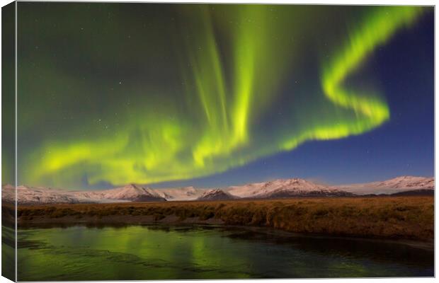 Aurora Borealis in Iceland Canvas Print by Arterra 