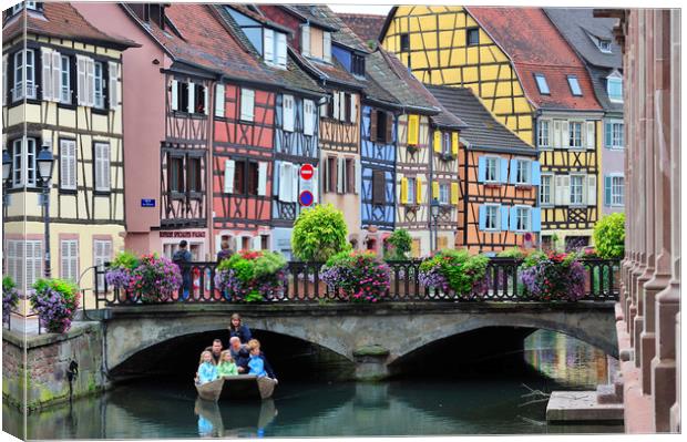 Petite Venise in Colmar, France Canvas Print by Arterra 