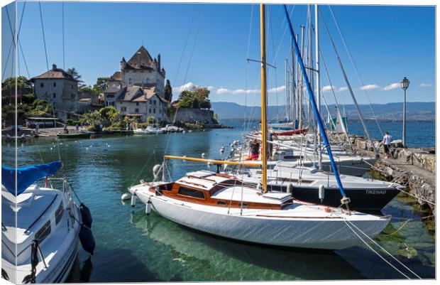 Yvoire, Lac Léman, France Canvas Print by Arterra 