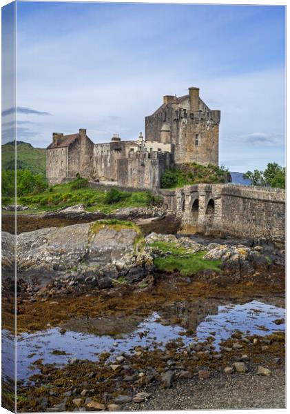 Eilean Donan Castle in the Scottish Highlands Canvas Print by Arterra 