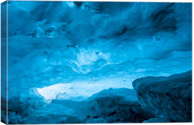 Blue Ice Cave, Iceland Canvas Print by Arterra 