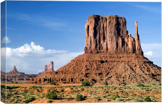 The Mittens in Monument Valley, Arizona Canvas Print by Arterra 