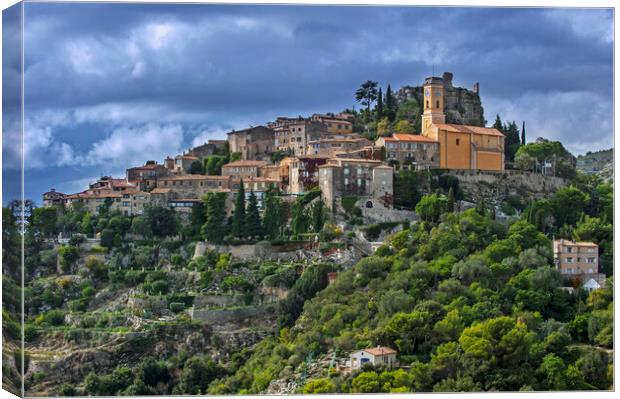 The Old Town Èze-Village at the Côte d'Azur, Franc Canvas Print by Arterra 