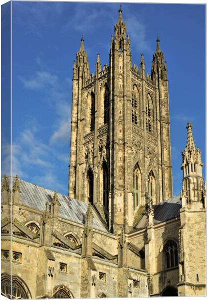 Bell Harry Tower of Canterbury Cathedral, Kent Canvas Print by Arterra 