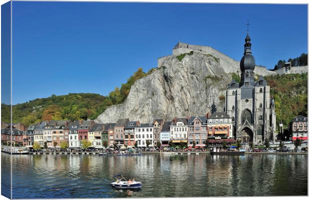 Collegiate Church of Notre-Dame at Dinant, Belgium Canvas Print by Arterra 