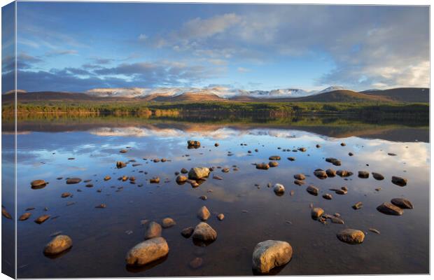 Loch Morlich and Cairngorm Mountains Canvas Print by Arterra 
