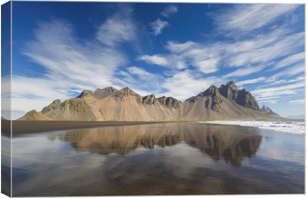 Vestrahorn Mountain in Iceland Canvas Print by Arterra 