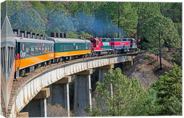 Chepe Express Train in Mexico Canvas Print by Arterra 