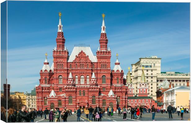 Moscow, Red Square Canvas Print by Valerii Soloviov