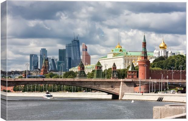 Panorama of Moscow Kremlin. Canvas Print by Valerii Soloviov