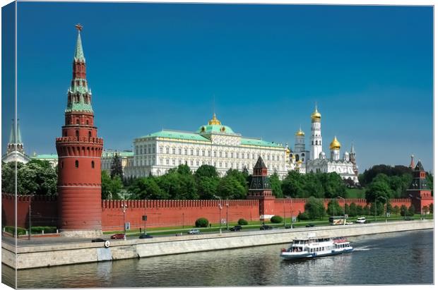 Panorama of Moscow Kremlin Canvas Print by Valerii Soloviov