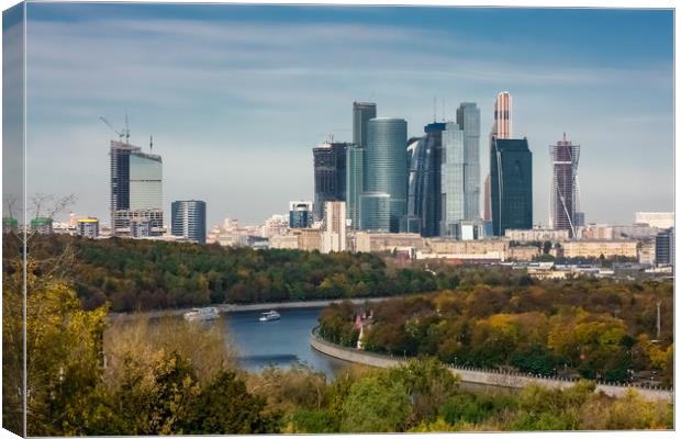 Business center Moscow-city Canvas Print by Valerii Soloviov