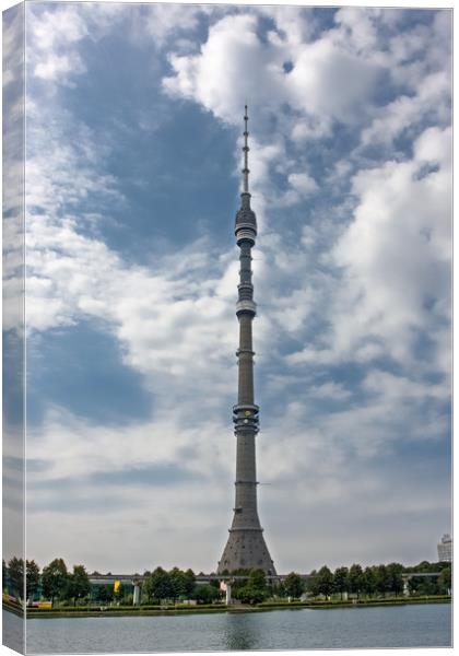 TV-Tower Ostankino. Canvas Print by Valerii Soloviov